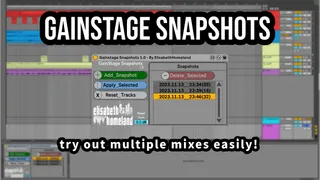 Gainstage Snapshots screenshot