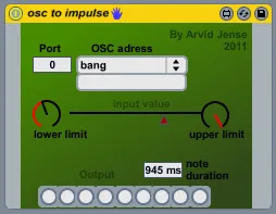 OSC to impulse screenshot