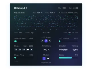 Rebound 2.0 - Spectral color bass effect screenshot